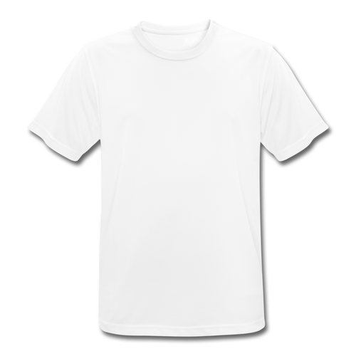 Männer T-Shirt atmungsaktiv - white