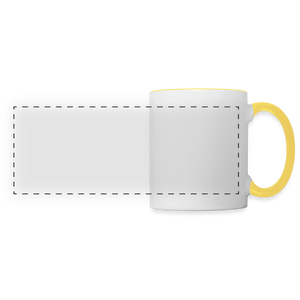 Panoramic Mug - Weiß/Gelb