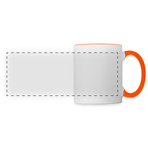 Panoramic Mug - Weiß/Orange