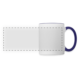 Panoramic Mug - Weiß/Kobaltblau